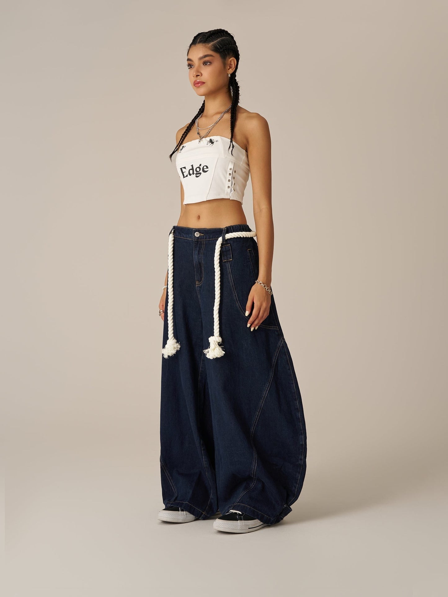 Aelfric Eden Drawstring Waist Super Baggy Jeans