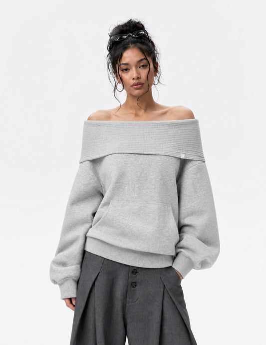 [Pre-Order] Aelfric Eden Off-The-Shoulder Pullover Hoodie