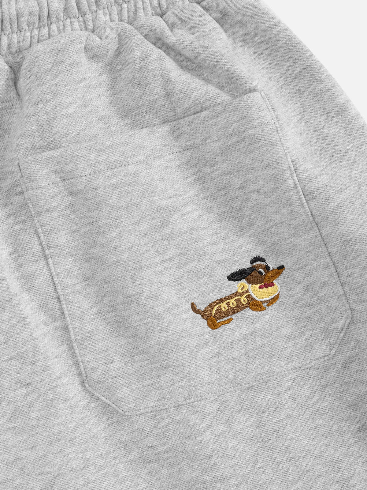 Pantalones deportivos holgados con bordado de perro Aelfric Eden