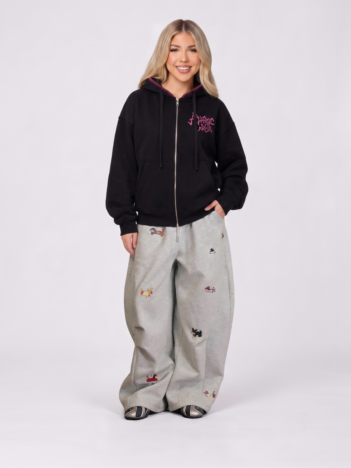 Marlennee.g Boxy Spider Cherry Hoodie