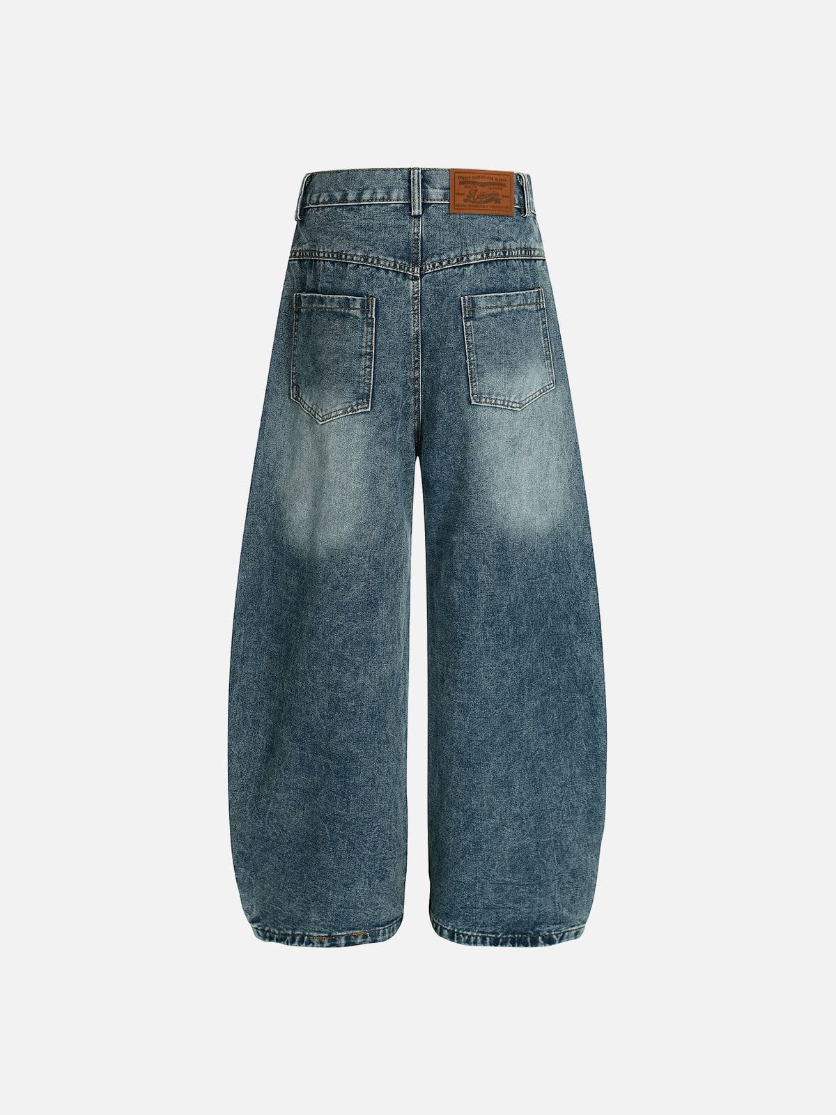 Pantalones vaqueros holgados Aelfric Eden con estampado de perro barril.