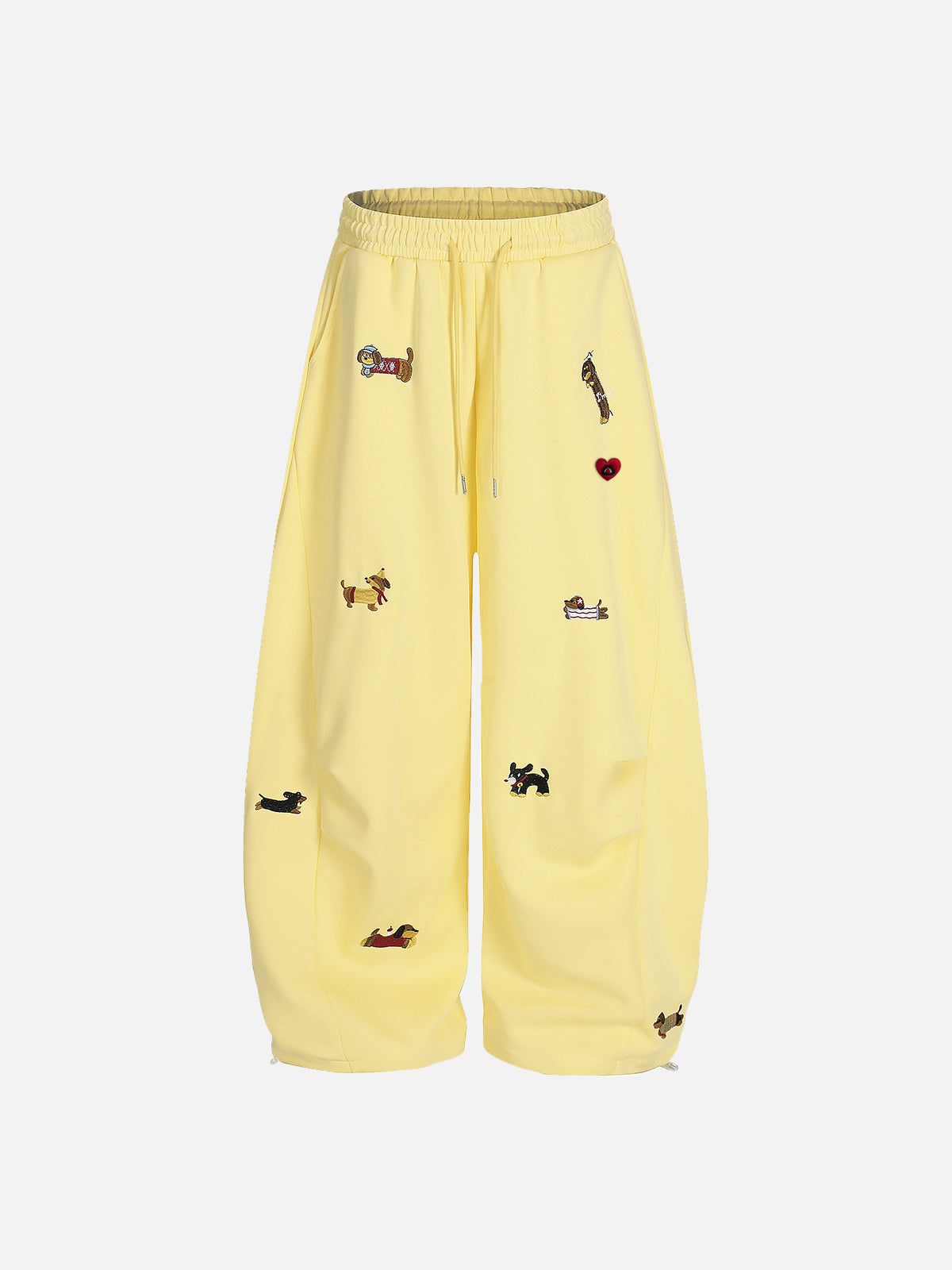 Pantalones deportivos holgados con bordado de perro Aelfric Eden