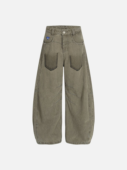 Aelfric Eden Pocket Graphic Baggy Barrel Jeans