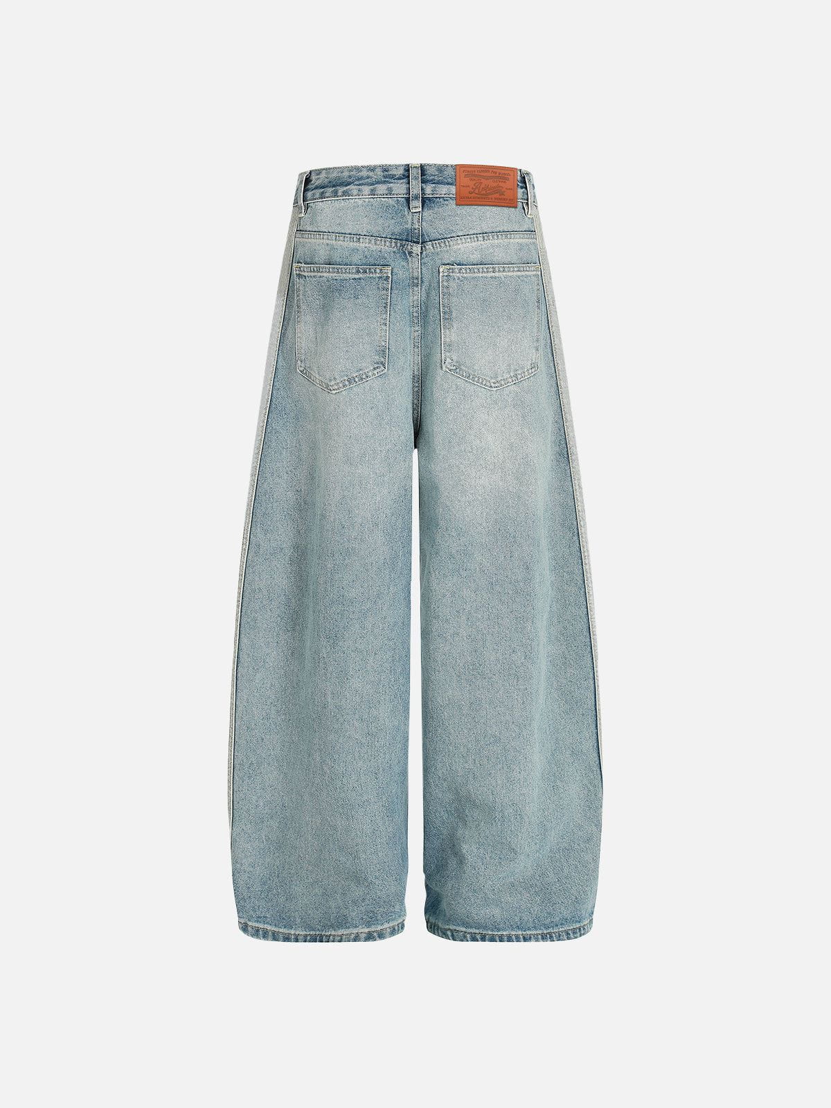 Jean Aelfric Eden Stripe à rayures effet usé et coupe ample
