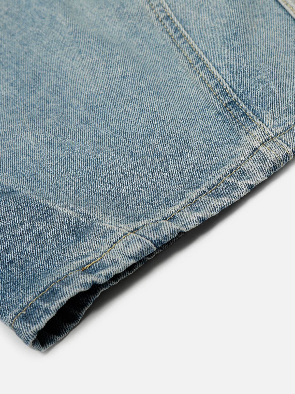 Jean Aelfric Eden Stripe à rayures effet usé et coupe ample
