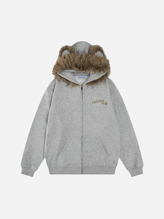 Sweat à capuche zippé Aelfric Eden à col amovible