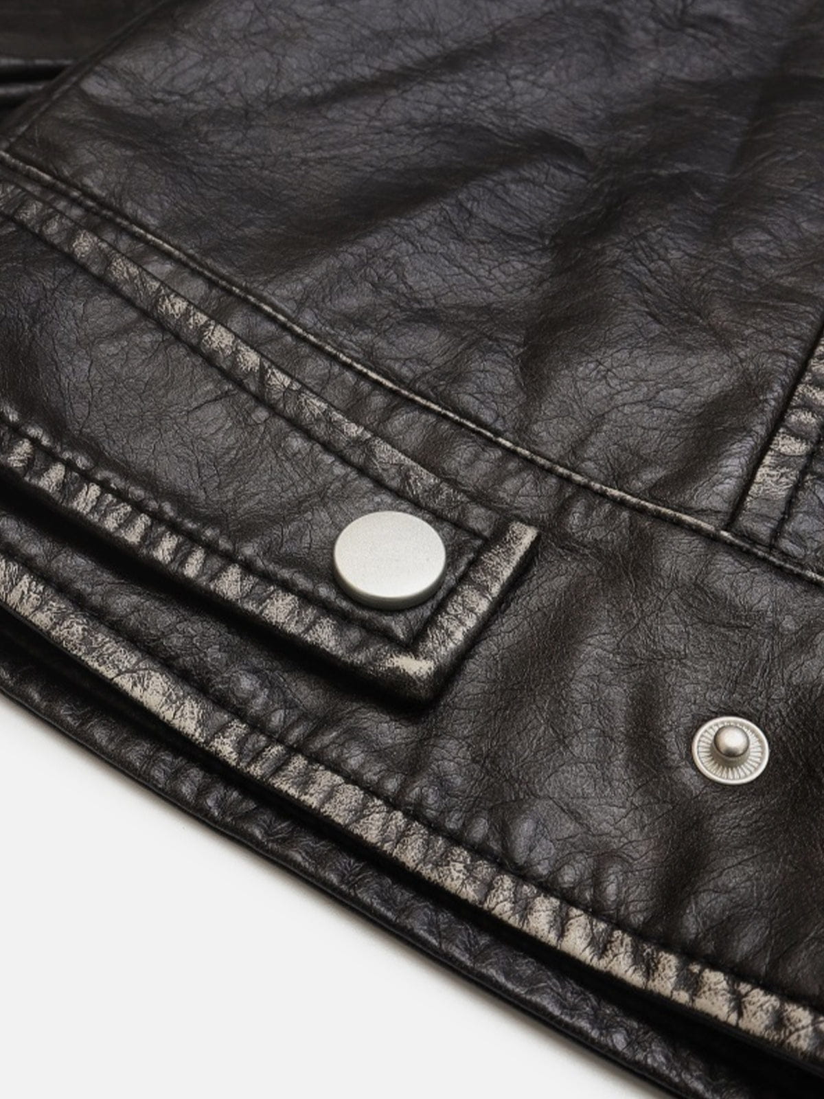 Aelfric Eden Stitch Faux Leather Jacket