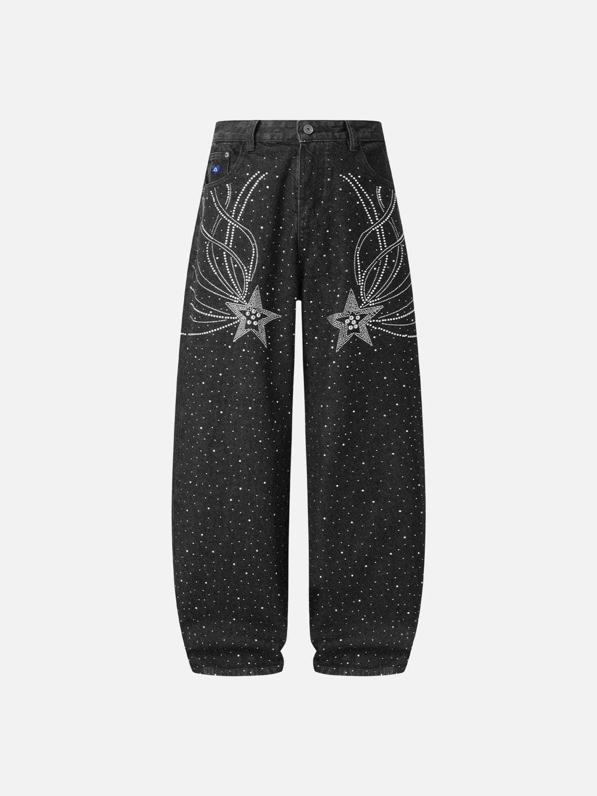 Jean baggy Aelfric Eden à strass et étoiles