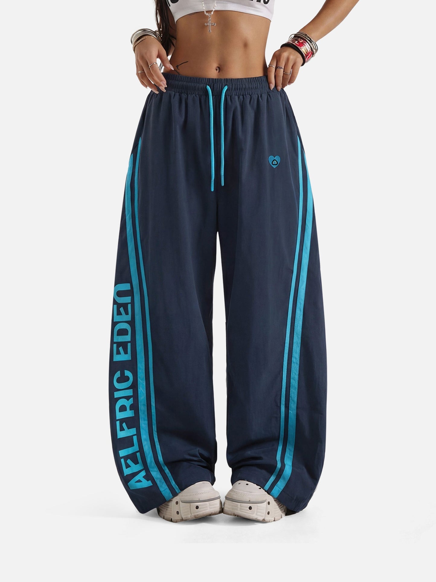 Pantalon de survêtement rayé Aelfric Eden Team à jambes larges