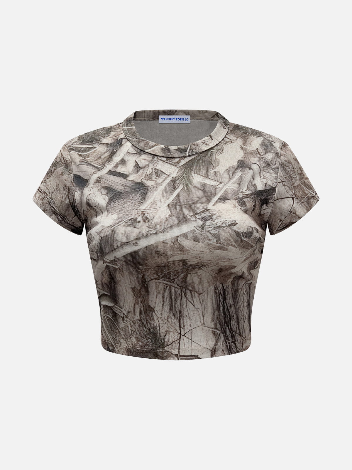 anna.outdoor CAMO Forest Cropped Baby Tee