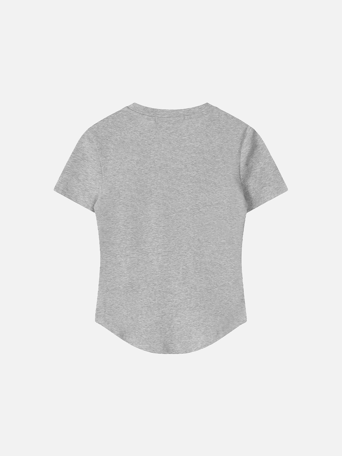 anna.outdoor Rhinestone Studded Baby Tee