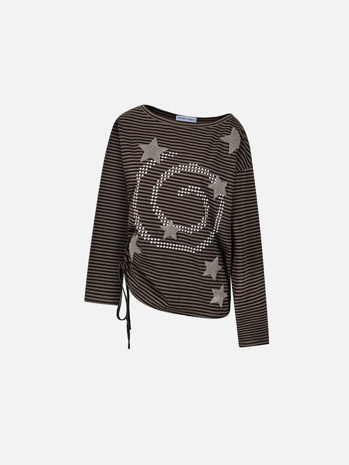 Aelfric Eden Star Patch Stripe Long Sleeve Tee