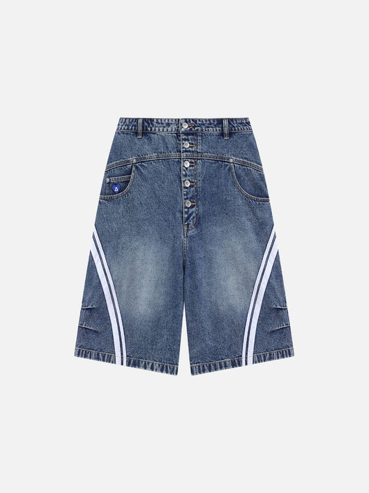Aelfric Eden Washed Stripe Panel Jorts