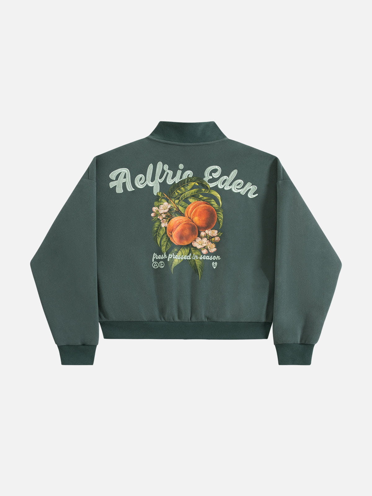 Aelfric Eden Peach Graphic Boxy Zip Up Sweatshirt