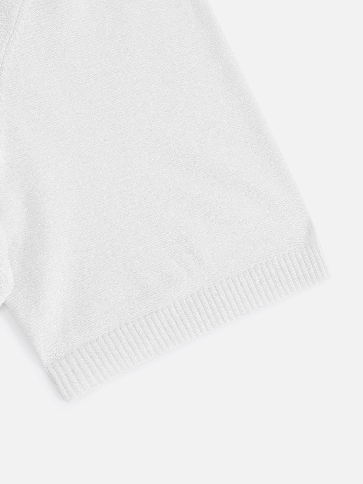Aelfric Eden Boxy Embroidery Henley Tee