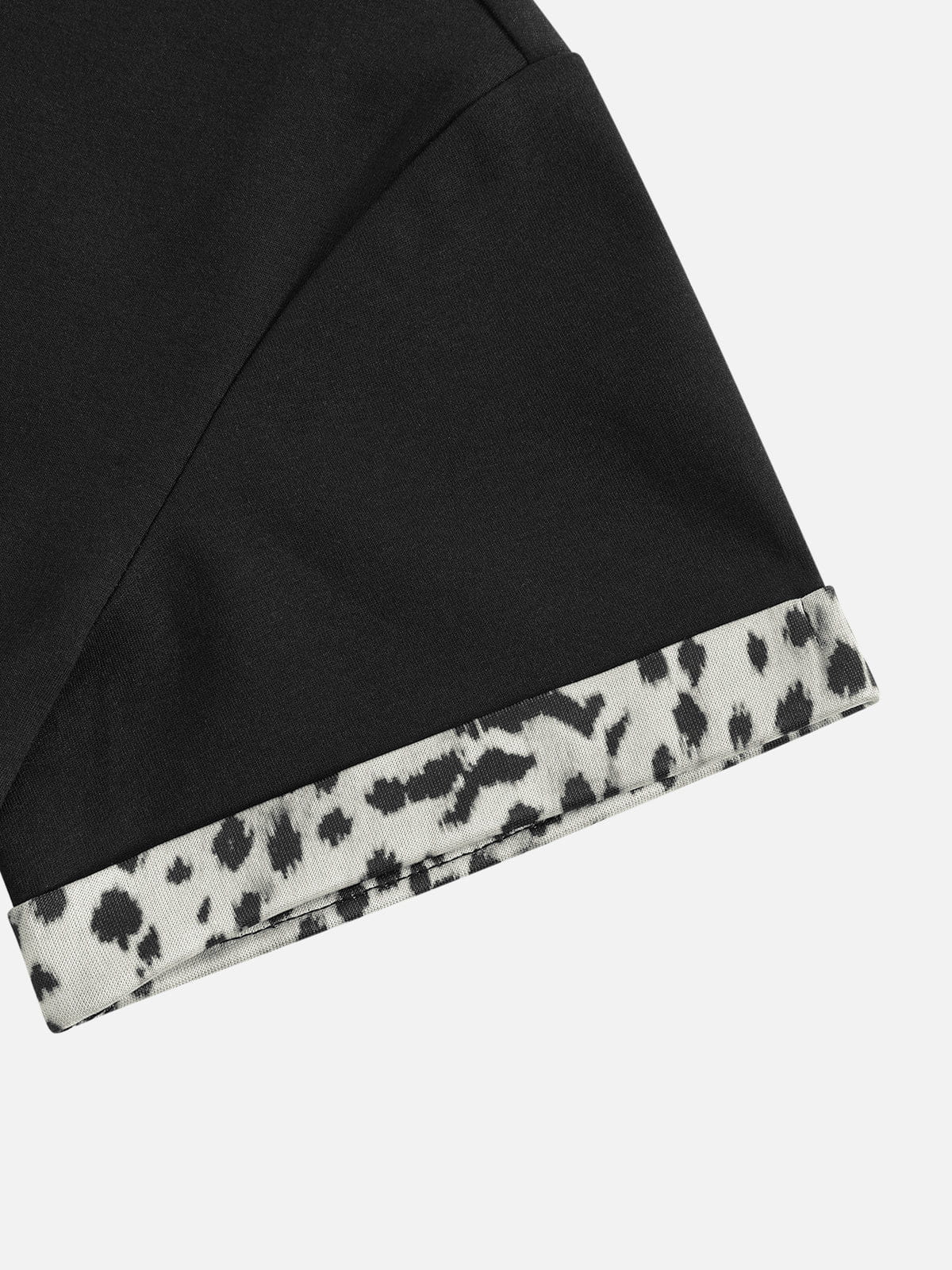 Aelfric Eden Leopard Trim Zip Up Tee