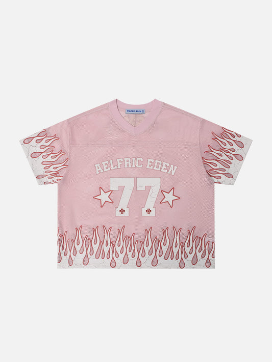Aelfric Eden Boxy Flame 77 Jersey Tee