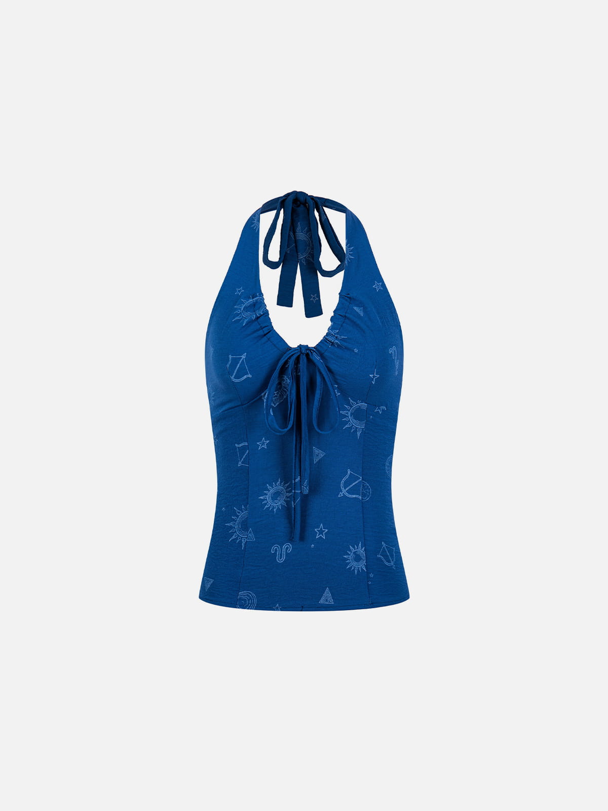 Aelfric Eden Printed Tie Halter Tank Top