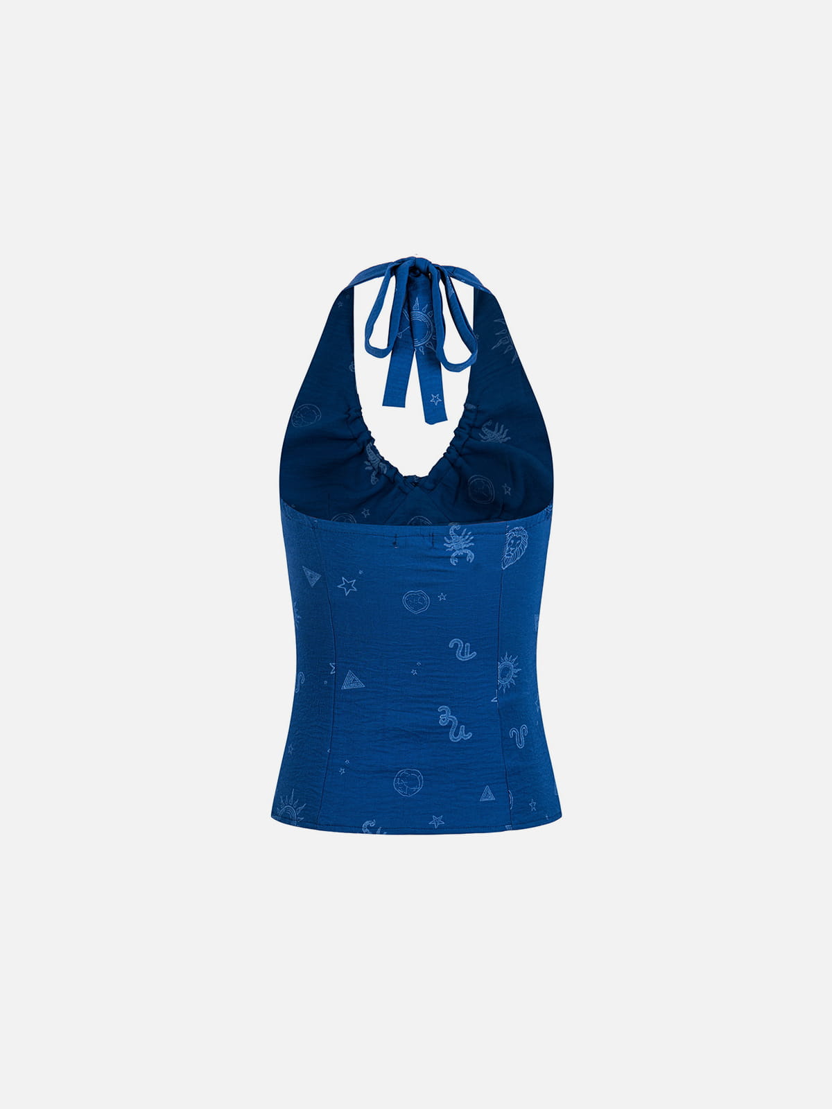 Aelfric Eden Printed Tie Halter Tank Top