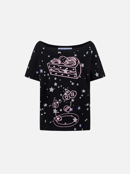 Aelfric Eden Star Off-The-Shoulder Tee