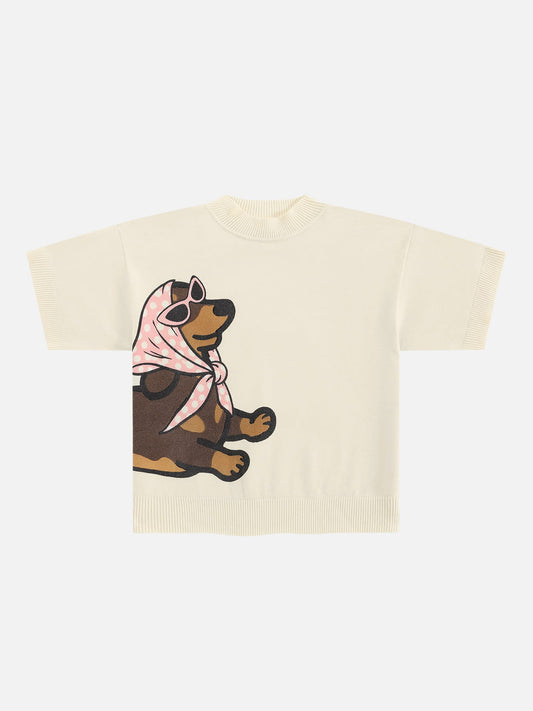 [Pre-Order] Aelfric Eden Boxy Dachshund Knit Tee