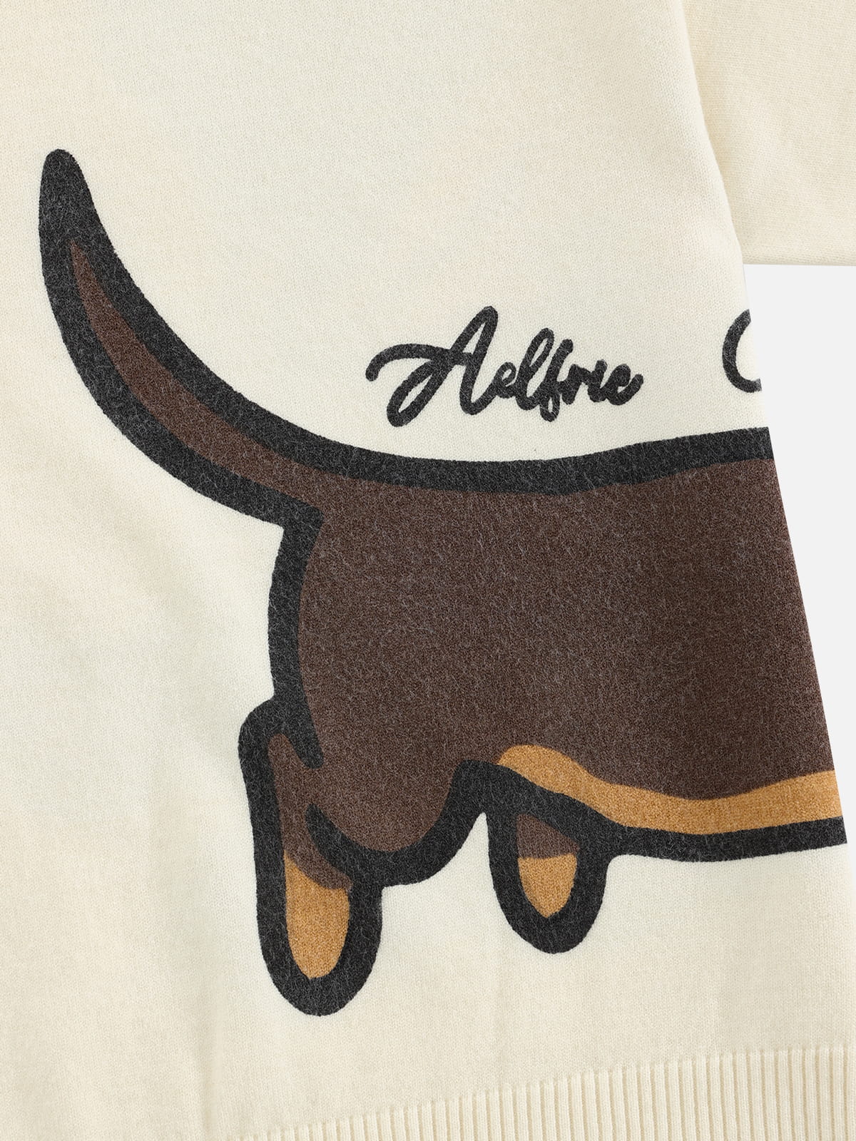 [Pre-Order] Aelfric Eden Boxy Dachshund Knit Tee