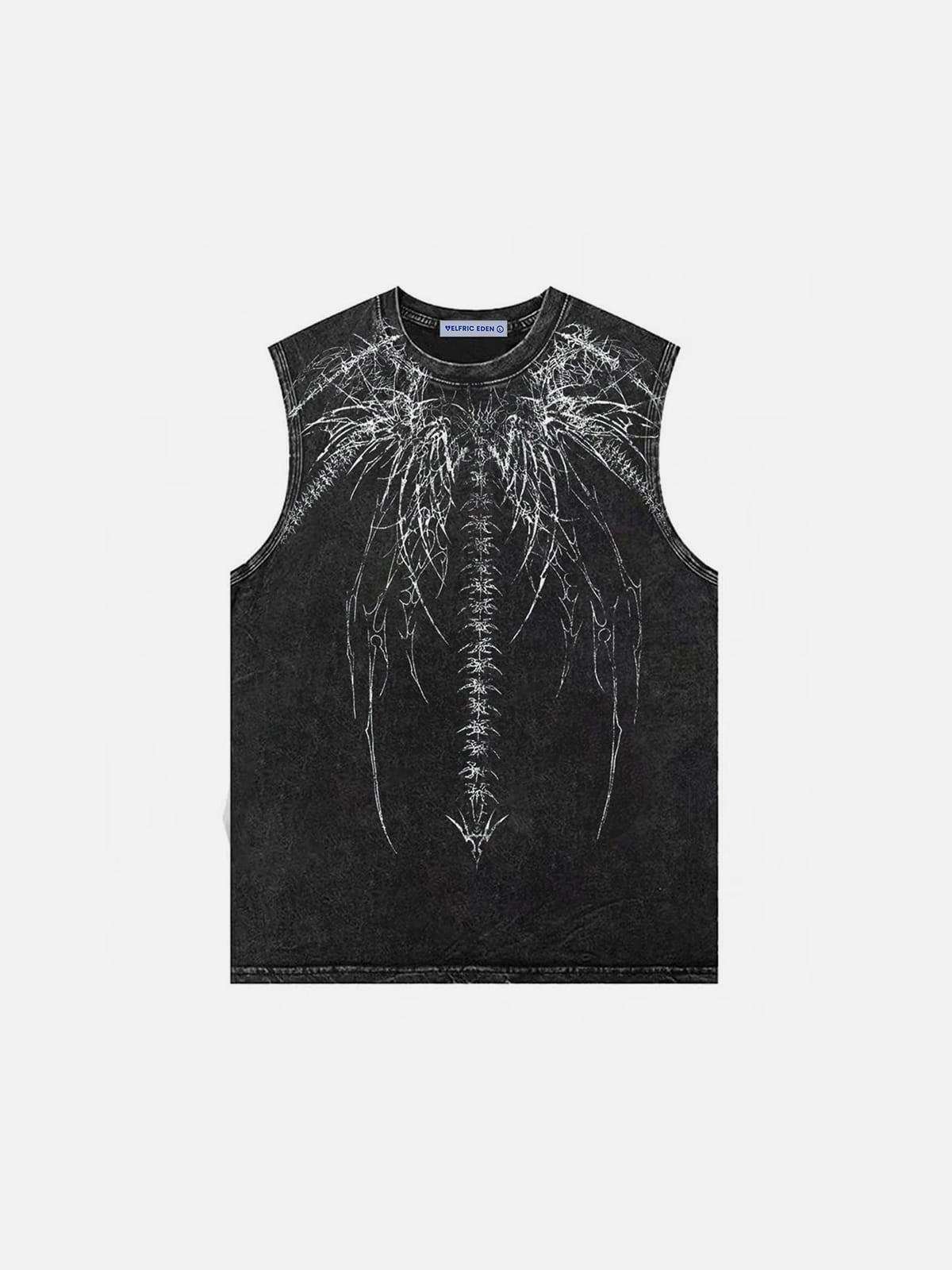 Aelfric Eden Skeleton Wing Washed Tank Top