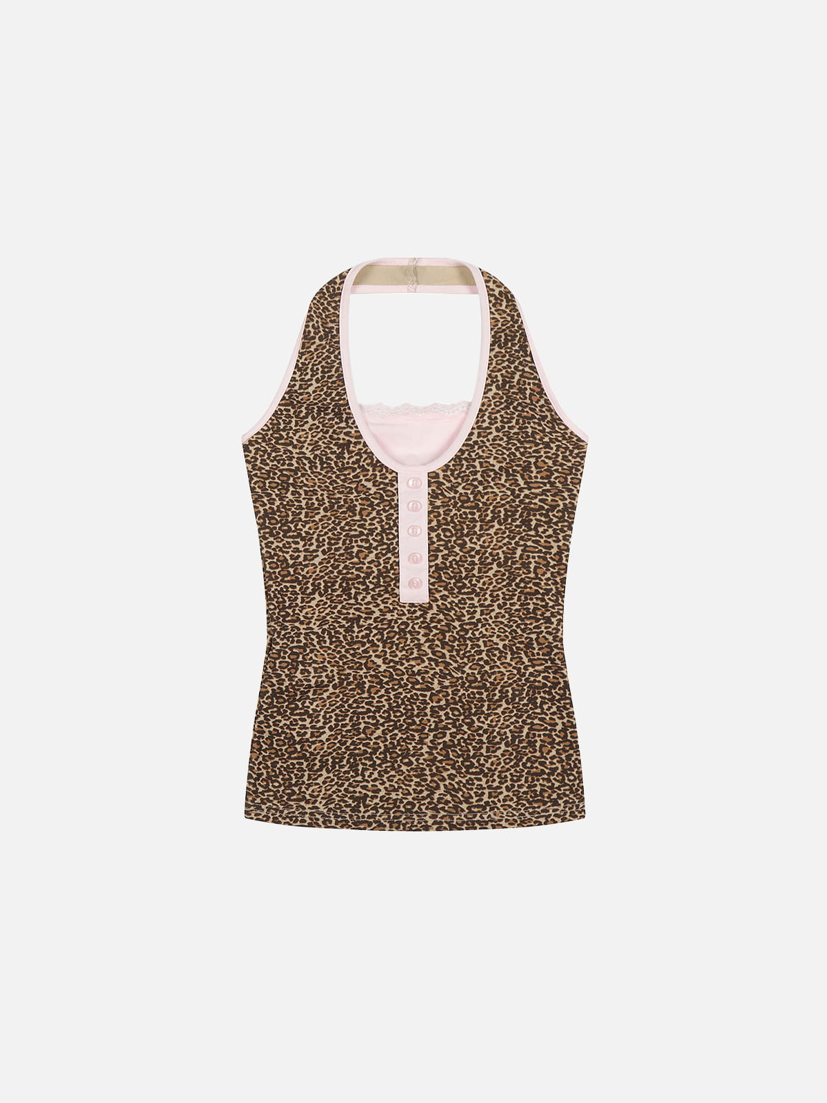 Aelfric Eden Leopard Henley Tank Top