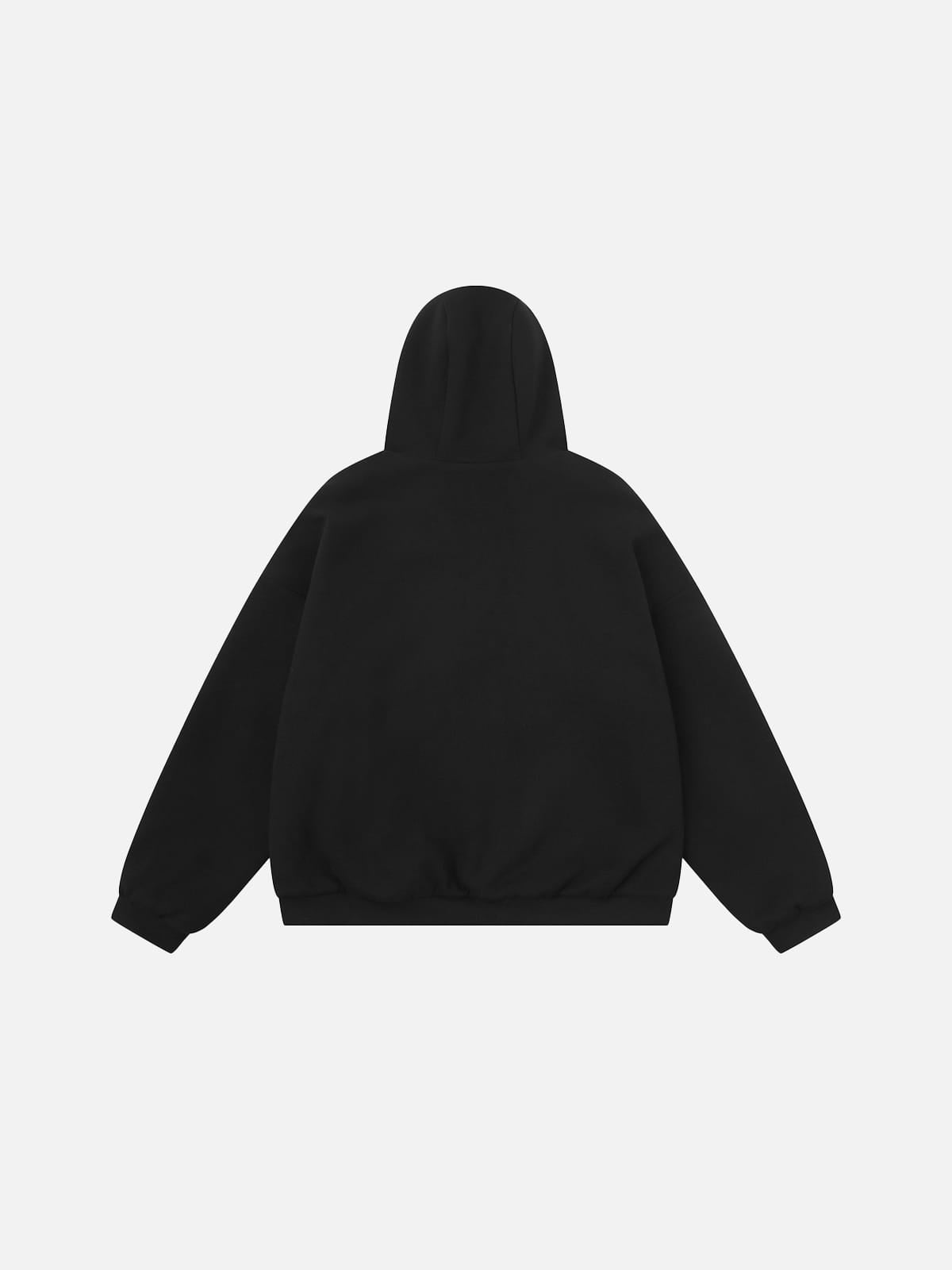 Sweat à capuche zippé réversible à carreaux Aelfric Eden Boxy