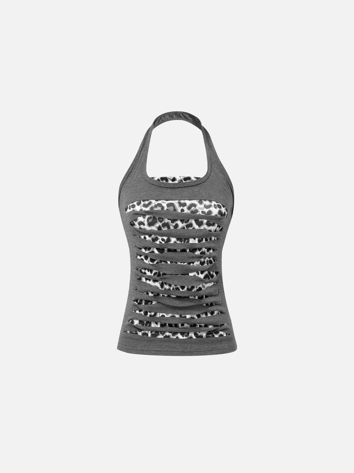 Aelfric Eden Leopard Cutout Tank Top