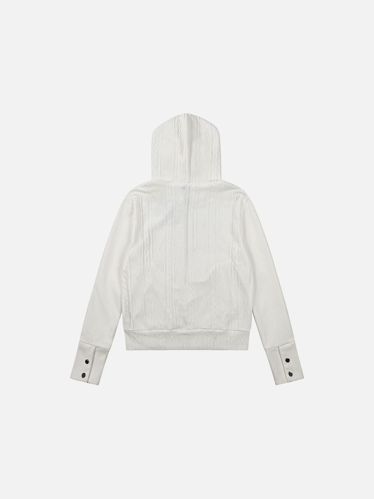 Sweat à capuche zippé Aelfric Eden Boxy en maille torsadée