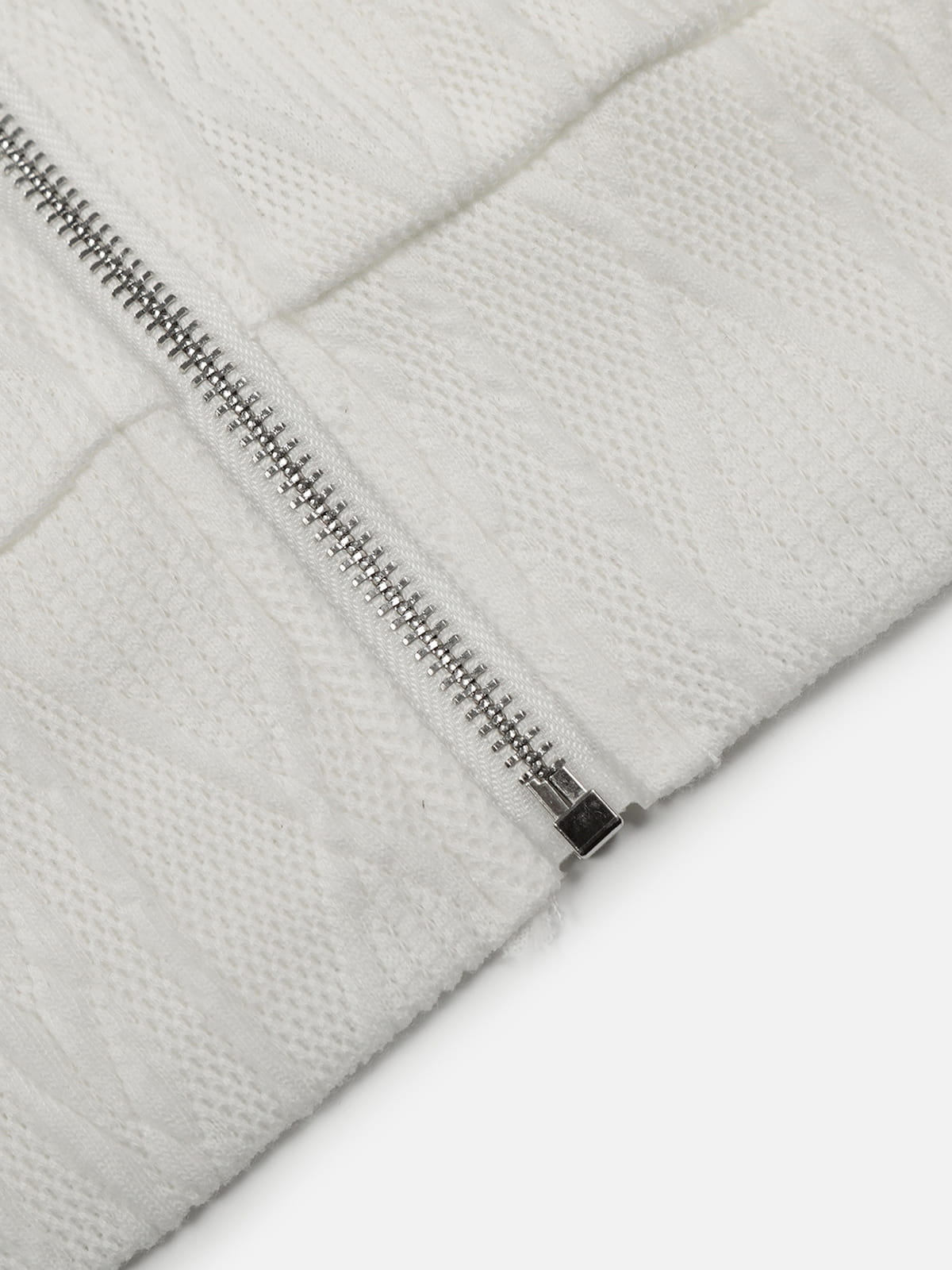 Sweat à capuche zippé Aelfric Eden Boxy en maille torsadée