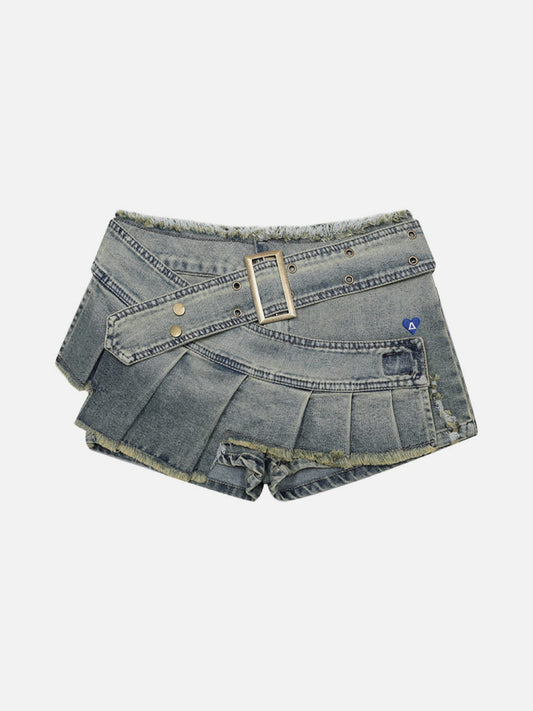 Aelfric Eden Belted Pleated Mini Skirt
