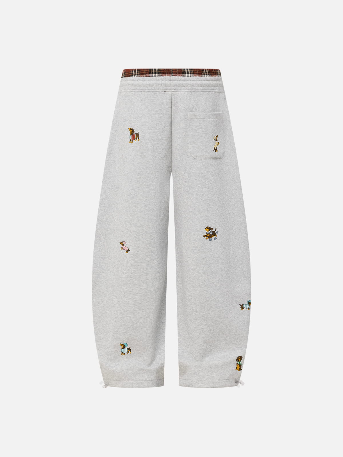 [Pre-Order] Aelfric Eden Dachshund Double Waist Baggy Barrel Sweatpants