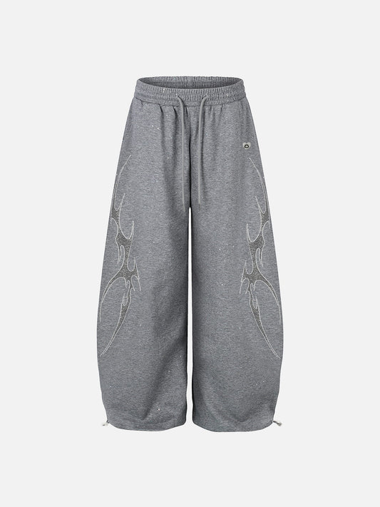 Aelfric Eden Rhinestone Thorn Baggy Barrel Sweatpants