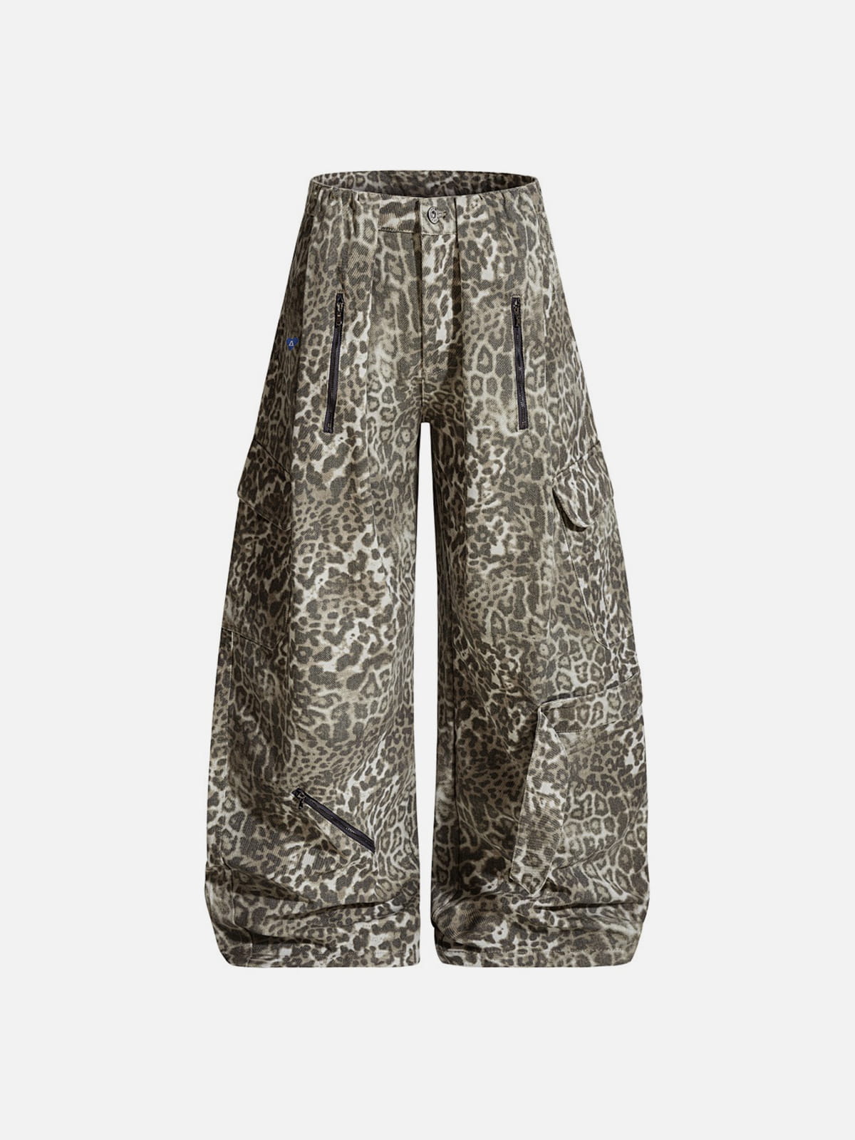 Leopard Baggy  Barrel Jeans