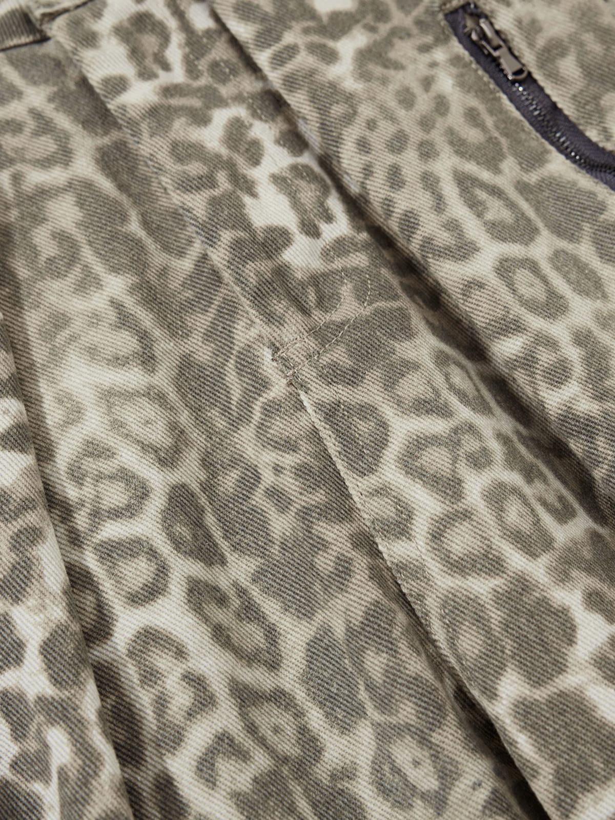 Leopard Baggy  Barrel Jeans