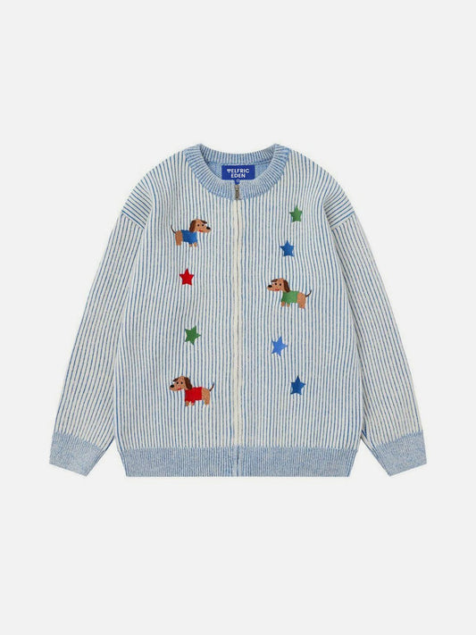Aelfric Eden Dachshund Embroidery Cardigan