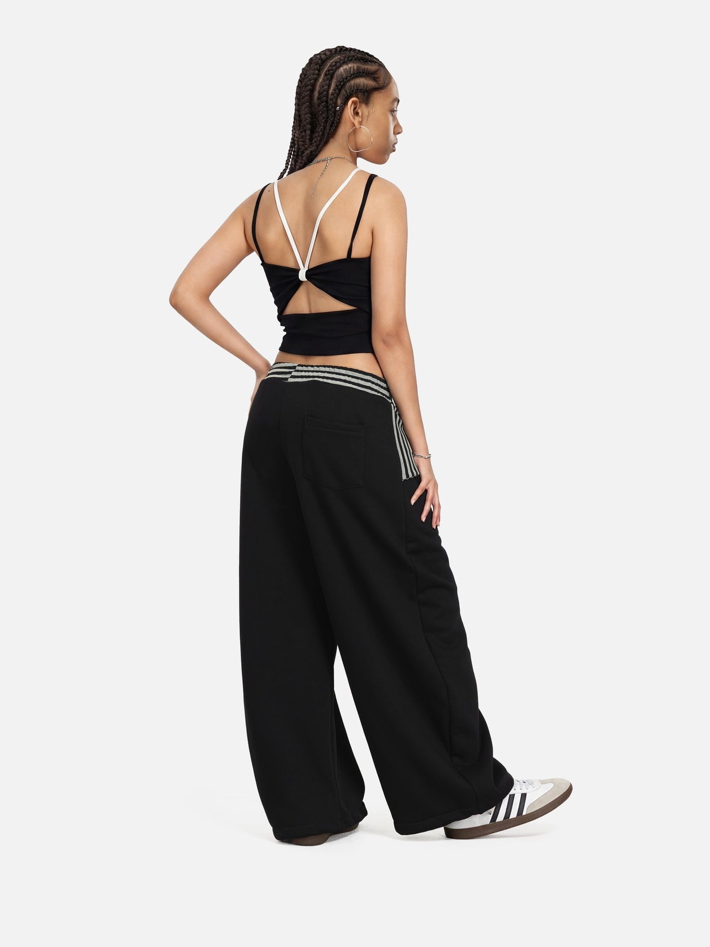 Pantalon de survêtement ample à rayures superposées Aelfric Eden