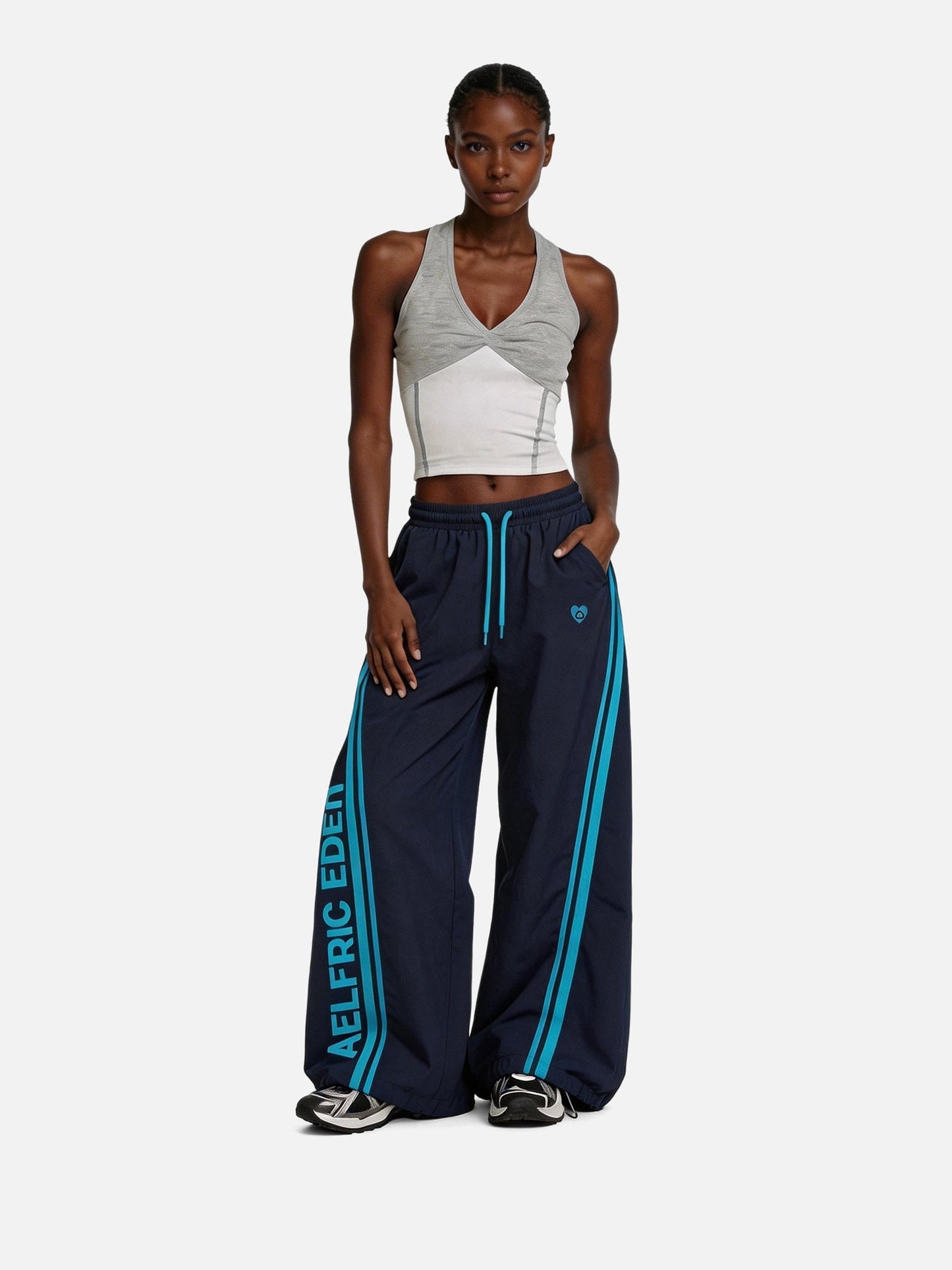 Pantalon de survêtement rayé Aelfric Eden Team à jambes larges