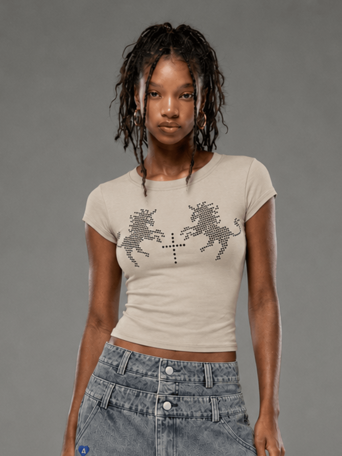 Aelfric Eden Rhinestone Horse Baby Tee