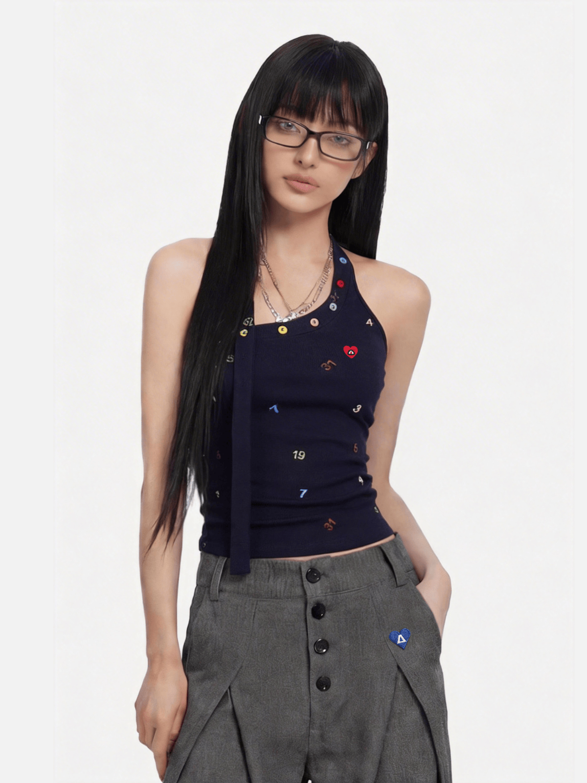 Aelfric Eden Asymmetric Halter Top
