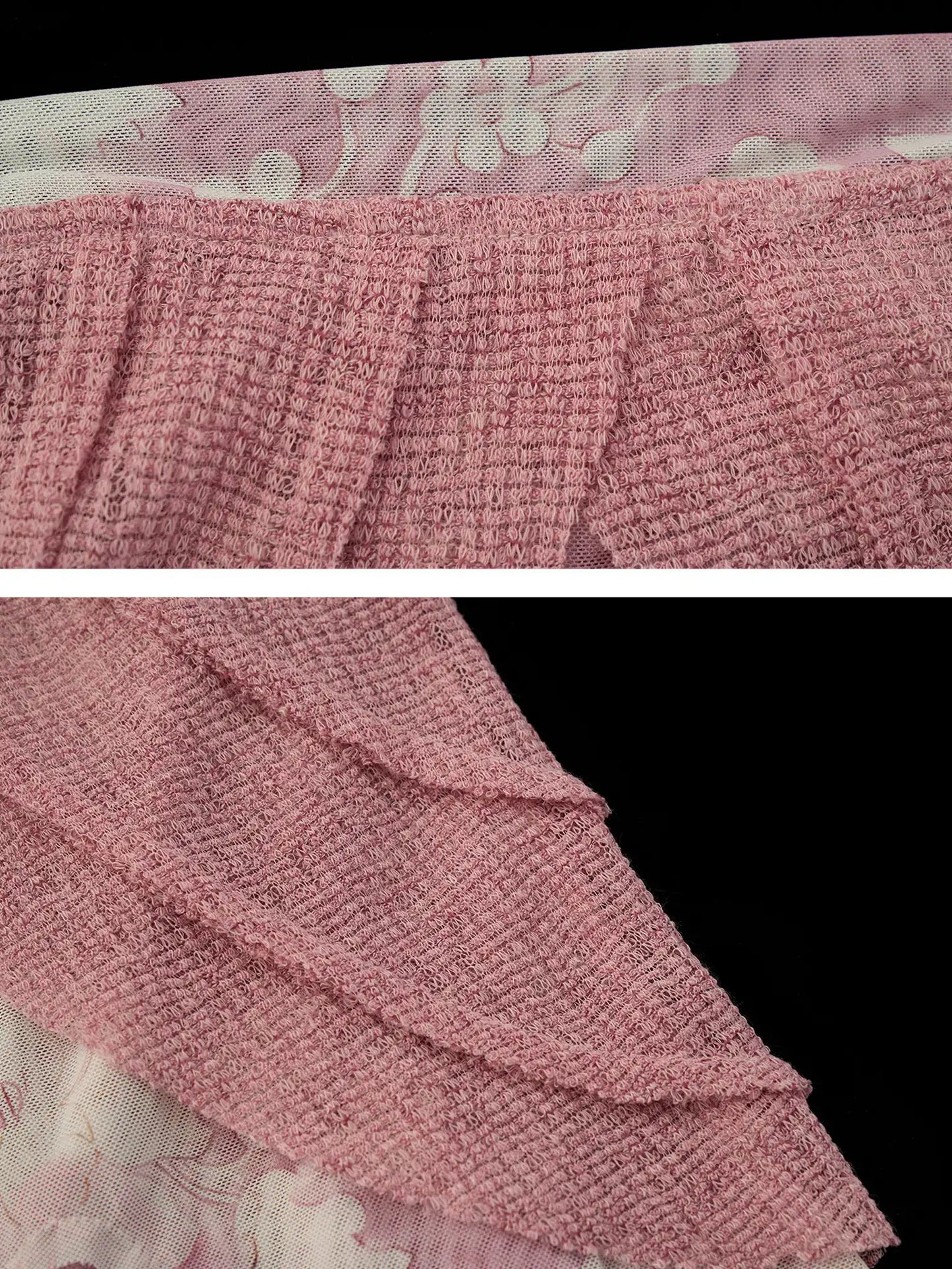 Dusty Rose Layered Gauze Bandeau Top