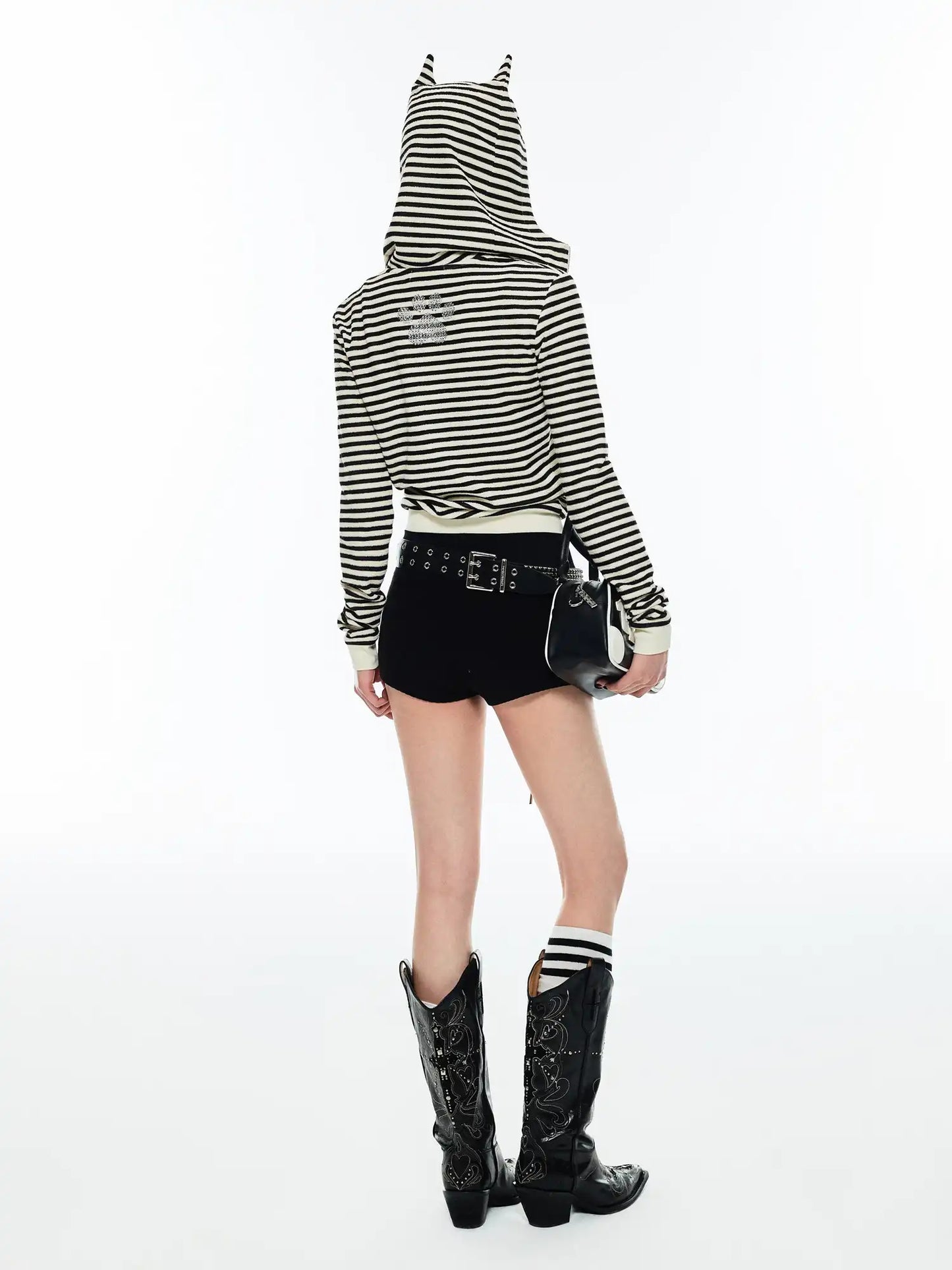Midnight Meow Zip Up Cat Ear Hoodie