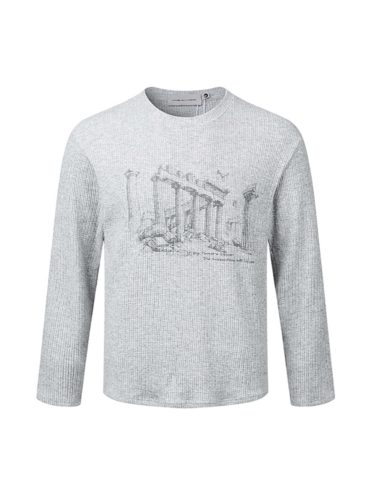 Ace Jolun. Architectural Ribbed Long-Sleeve Tee product view 1