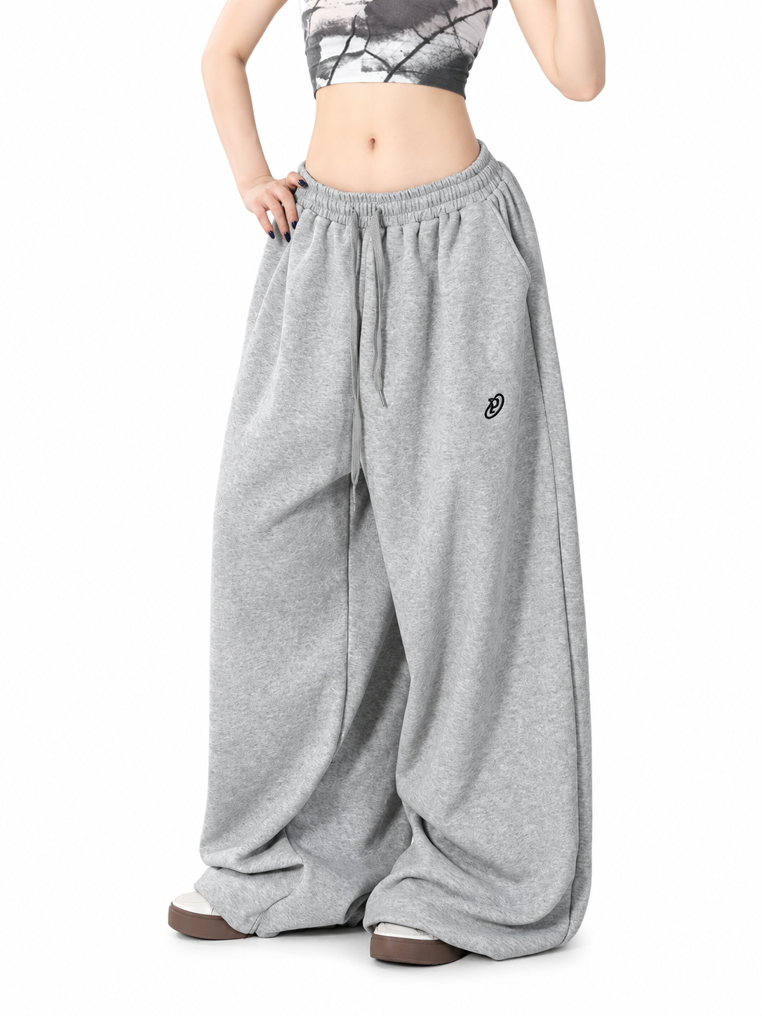 Ace Jolun. Black Heavyweight Dance Pants product view 2