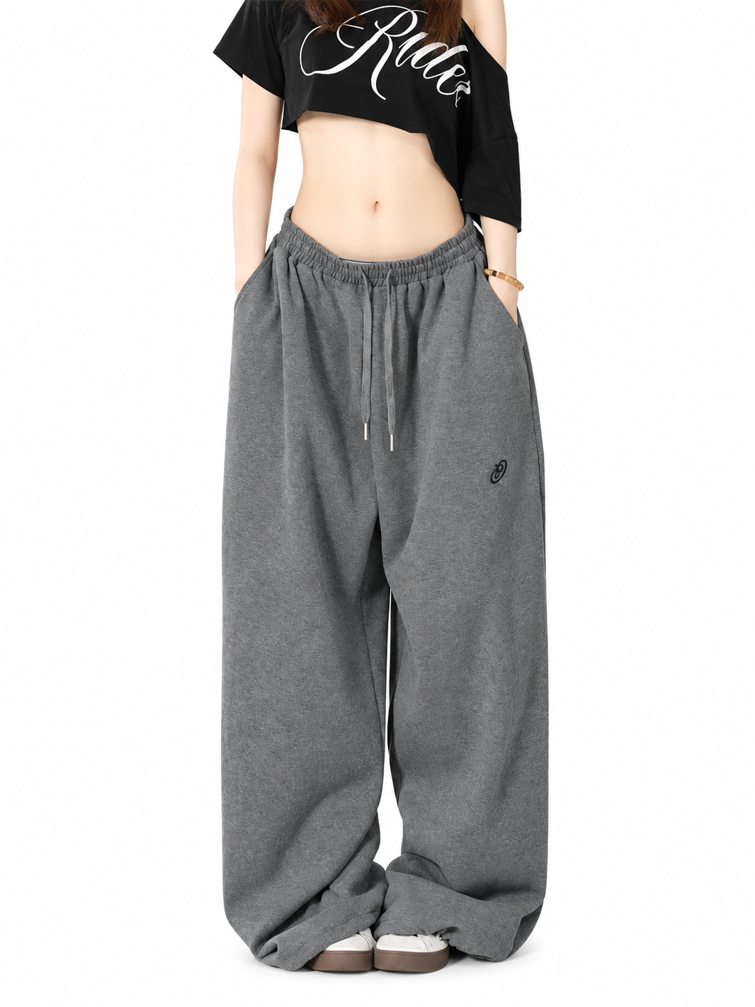 Ace Jolun. Black Heavyweight Dance Pants product view 3