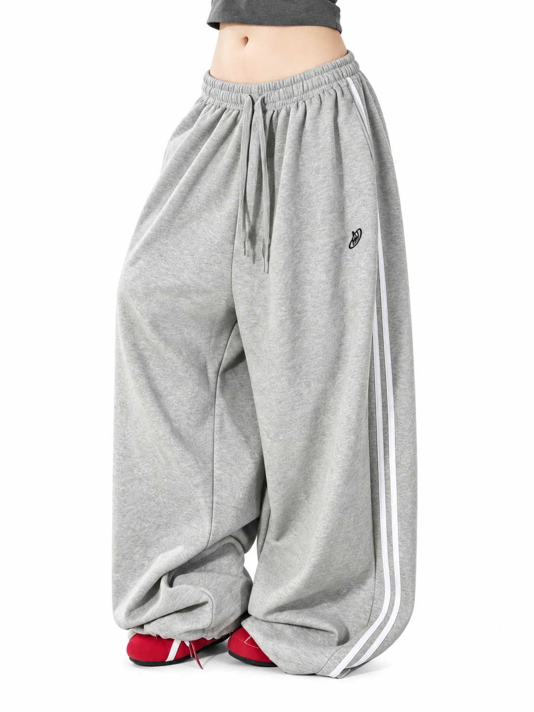 Ace Jolun. Black Relaxed Dance Sweatpants product view 4