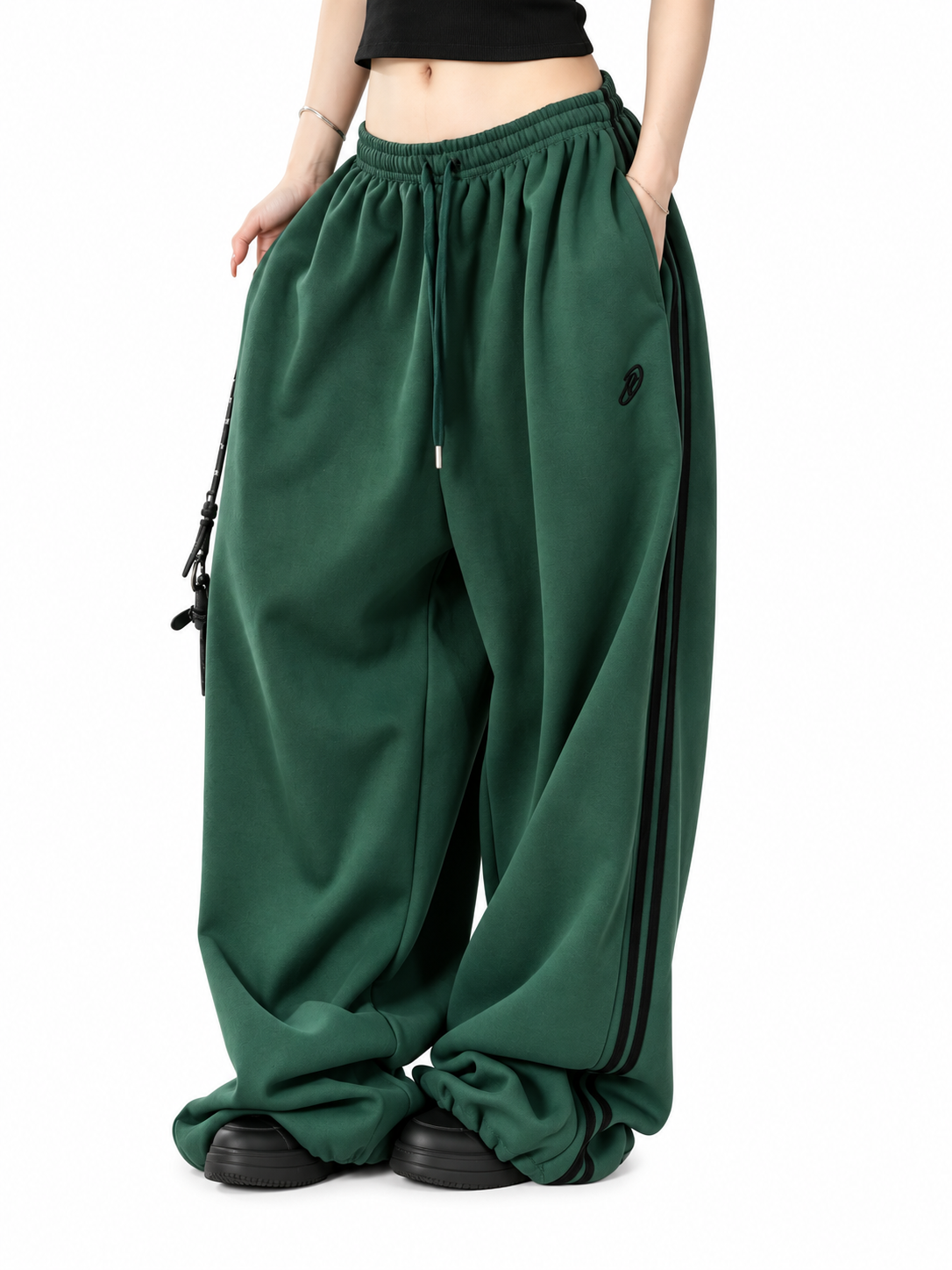 Ace Jolun. Black Vintage Heavyweight Sweatpants product view 3