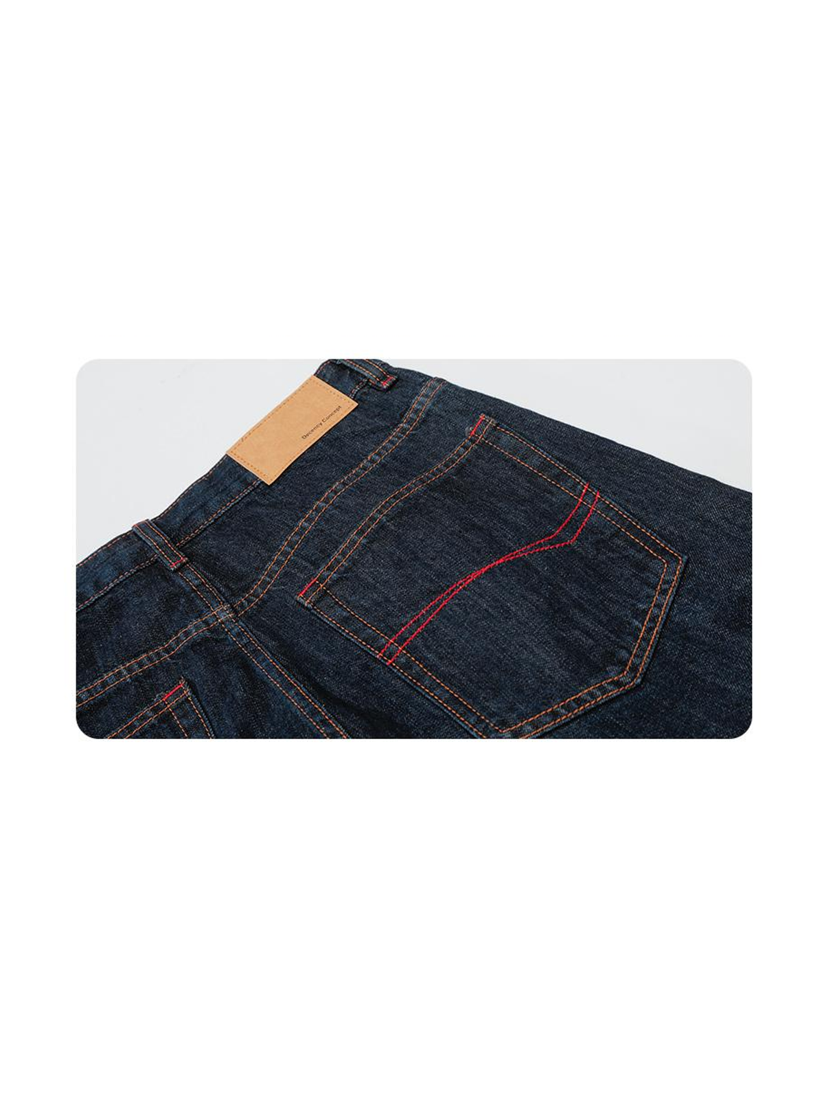 Ace Jolun. Buttoned Patchwork Wide-Leg Jeans product view 2
